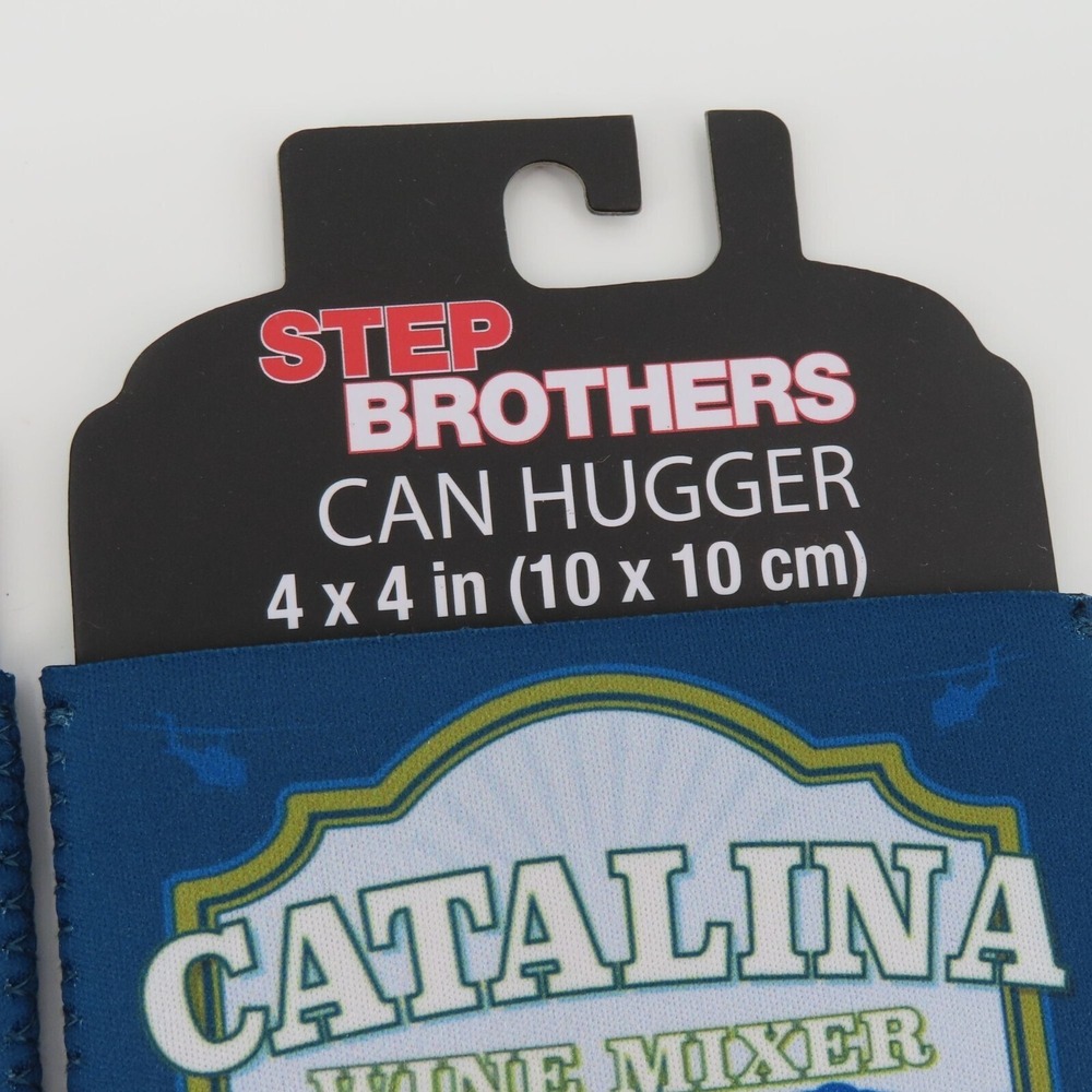 Step Brothers Catalina Wine Mixer Can Hugger Coozie Koozie Silver Buffalo NEW